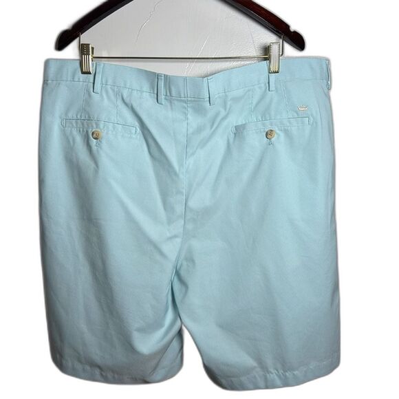Peter Millar Crown Sport Shorts Teal Blue White Stripes Size 40 Golf Outdoor - Picture 7 of 12